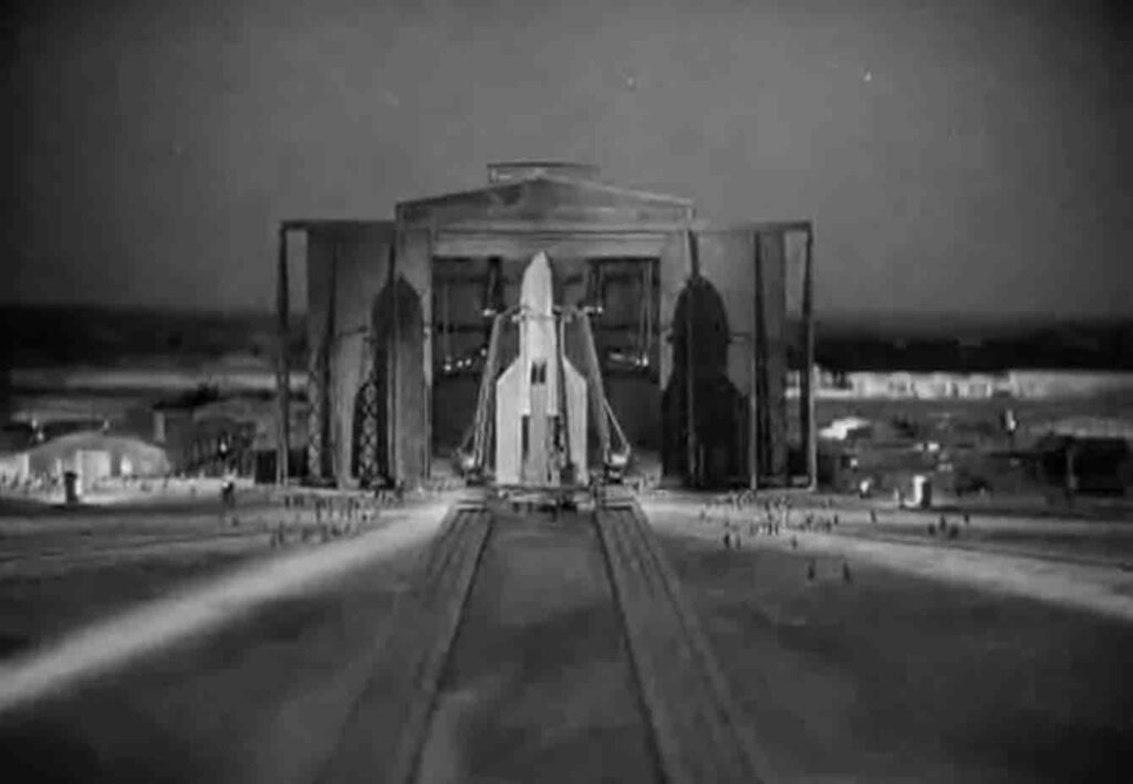 Filmfoto Frau im Mond Startvorbereitung